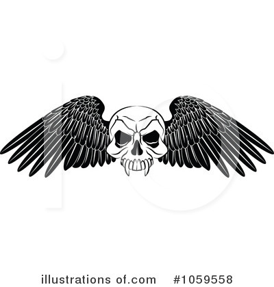 Royalty-Free (RF) Skull Clipart Illustration by AtStockIllustration - Stock Sample #1059558