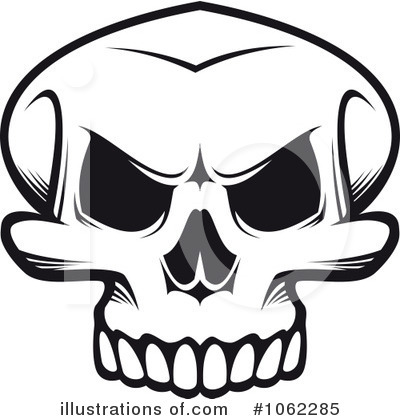 Royalty-Free (RF) Skull Clipart Illustration by Vector Tradition SM - Stock Sample #1062285