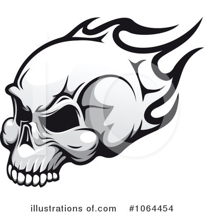 Royalty-Free (RF) Skull Clipart Illustration by Vector Tradition SM - Stock Sample #1064454