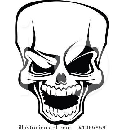 Royalty-Free (RF) Skull Clipart Illustration by Vector Tradition SM - Stock Sample #1065656
