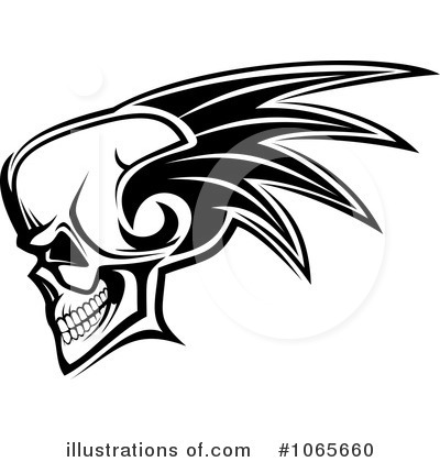 Royalty-Free (RF) Skull Clipart Illustration by Vector Tradition SM - Stock Sample #1065660