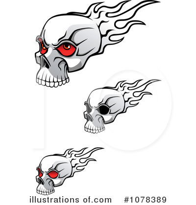 Royalty-Free (RF) Skull Clipart Illustration by Vector Tradition SM - Stock Sample #1078389