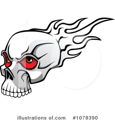 Royalty-Free (RF) Skull Clipart Illustration by Vector Tradition SM - Stock Sample #1078390