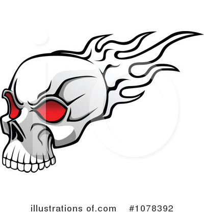 Royalty-Free (RF) Skull Clipart Illustration by Vector Tradition SM - Stock Sample #1078392
