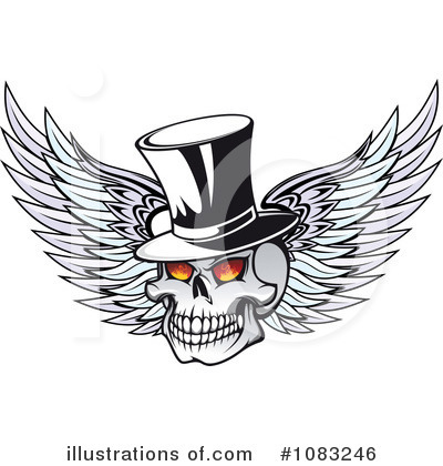Royalty-Free (RF) Skull Clipart Illustration by Vector Tradition SM - Stock Sample #1083246