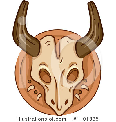 Royalty-Free (RF) Skull Clipart Illustration by BNP Design Studio - Stock Sample #1101835