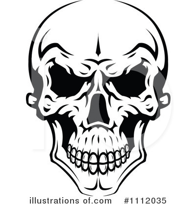 Royalty-Free (RF) Skull Clipart Illustration by Vector Tradition SM - Stock Sample #1112035