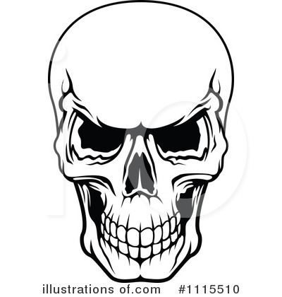 Royalty-Free (RF) Skull Clipart Illustration by Vector Tradition SM - Stock Sample #1115510