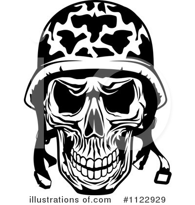 Royalty-Free (RF) Skull Clipart Illustration by Vector Tradition SM - Stock Sample #1122929