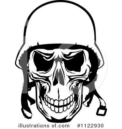 Royalty-Free (RF) Skull Clipart Illustration by Vector Tradition SM - Stock Sample #1122930