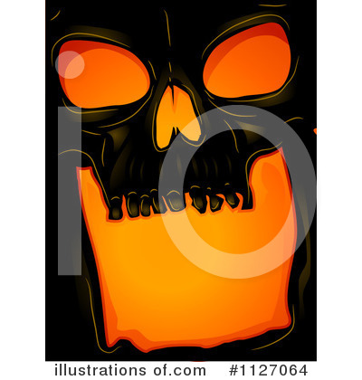 Royalty-Free (RF) Skull Clipart Illustration by BNP Design Studio - Stock Sample #1127064