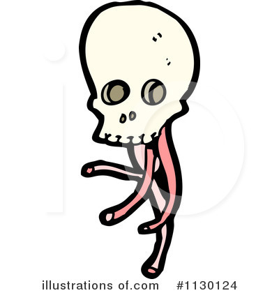 Royalty-Free (RF) Skull Clipart Illustration by lineartestpilot - Stock Sample #1130124