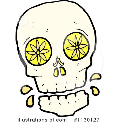 Royalty-Free (RF) Skull Clipart Illustration by lineartestpilot - Stock Sample #1130127