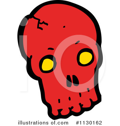 Royalty-Free (RF) Skull Clipart Illustration by lineartestpilot - Stock Sample #1130162