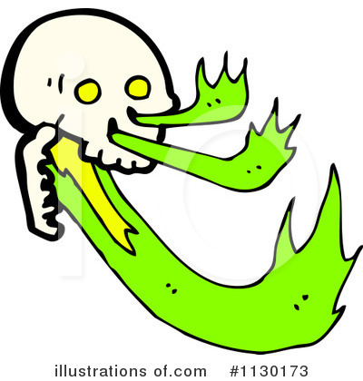 Flaming Skull Clipart #1130173 by lineartestpilot