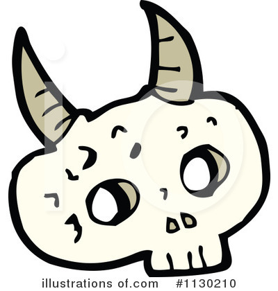 Royalty-Free (RF) Skull Clipart Illustration by lineartestpilot - Stock Sample #1130210