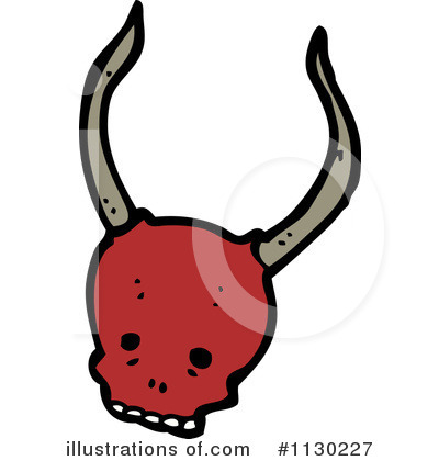 Royalty-Free (RF) Skull Clipart Illustration by lineartestpilot - Stock Sample #1130227