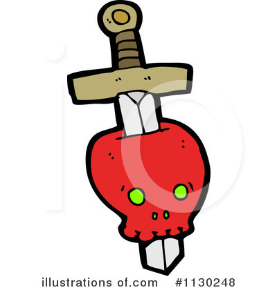 Royalty-Free (RF) Skull Clipart Illustration by lineartestpilot - Stock Sample #1130248