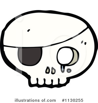 Pirate Skull Clipart #1130255 by lineartestpilot