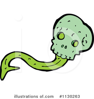 Royalty-Free (RF) Skull Clipart Illustration by lineartestpilot - Stock Sample #1130263
