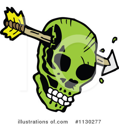 Royalty-Free (RF) Skull Clipart Illustration by lineartestpilot - Stock Sample #1130277