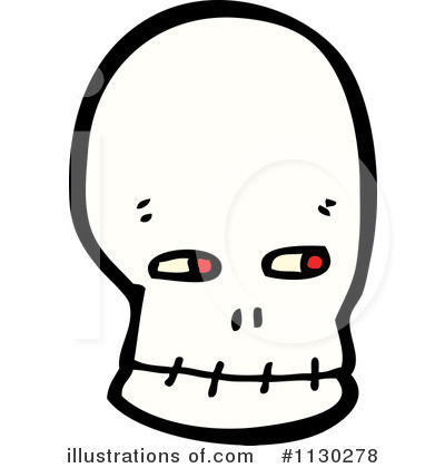 Royalty-Free (RF) Skull Clipart Illustration by lineartestpilot - Stock Sample #1130278