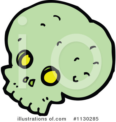 Royalty-Free (RF) Skull Clipart Illustration by lineartestpilot - Stock Sample #1130285
