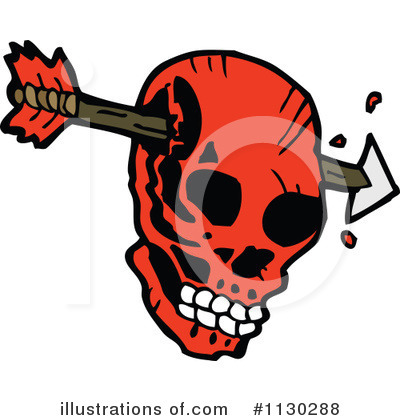 Royalty-Free (RF) Skull Clipart Illustration by lineartestpilot - Stock Sample #1130288