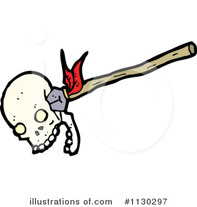 Royalty-Free (RF) Skull Clipart Illustration by lineartestpilot - Stock Sample #1130297
