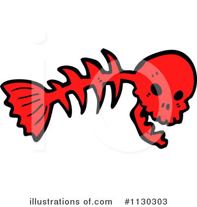 Fish Bones Clipart #1130303 by lineartestpilot