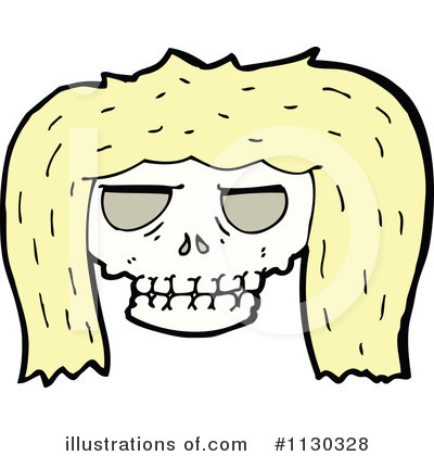 Royalty-Free (RF) Skull Clipart Illustration by lineartestpilot - Stock Sample #1130328