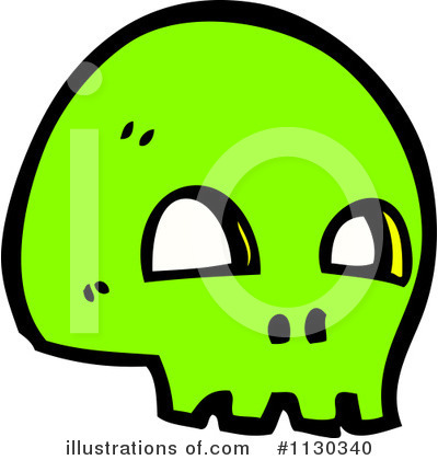 Royalty-Free (RF) Skull Clipart Illustration by lineartestpilot - Stock Sample #1130340