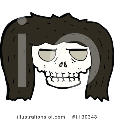 Royalty-Free (RF) Skull Clipart Illustration by lineartestpilot - Stock Sample #1130343