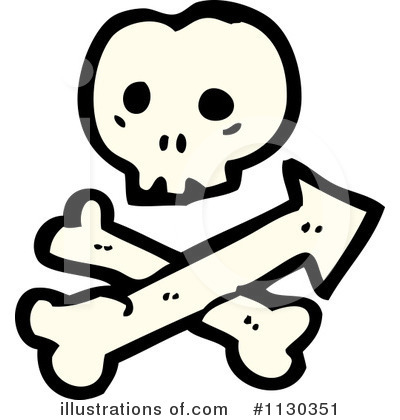 Pirate Skull Clipart #1130351 by lineartestpilot