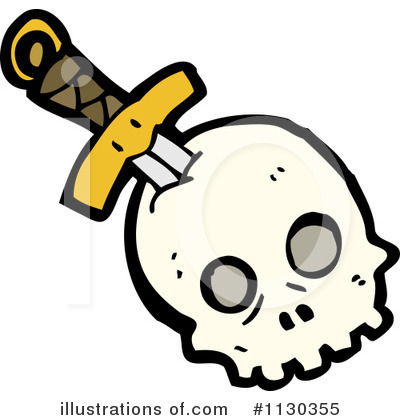 Royalty-Free (RF) Skull Clipart Illustration by lineartestpilot - Stock Sample #1130355