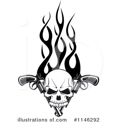 Royalty-Free (RF) Skull Clipart Illustration by Vector Tradition SM - Stock Sample #1146292