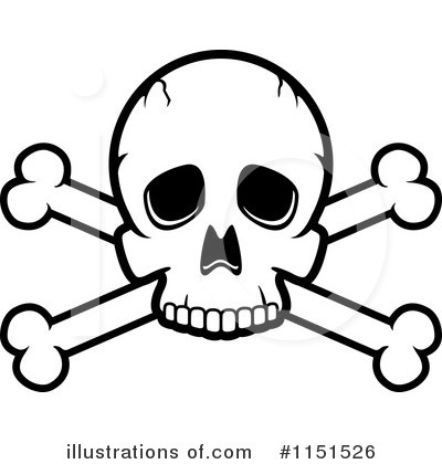 Royalty-Free (RF) Skull Clipart Illustration by Cory Thoman - Stock Sample #1151526