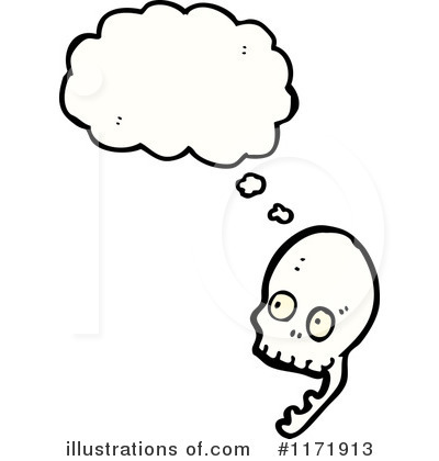 Royalty-Free (RF) Skull Clipart Illustration by lineartestpilot - Stock Sample #1171913