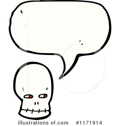 Royalty-Free (RF) Skull Clipart Illustration by lineartestpilot - Stock Sample #1171914