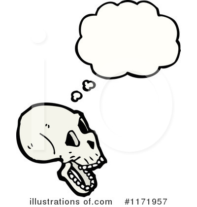 Royalty-Free (RF) Skull Clipart Illustration by lineartestpilot - Stock Sample #1171957