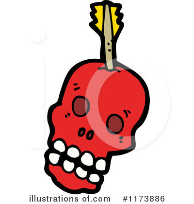 Royalty-Free (RF) Skull Clipart Illustration by lineartestpilot - Stock Sample #1173886