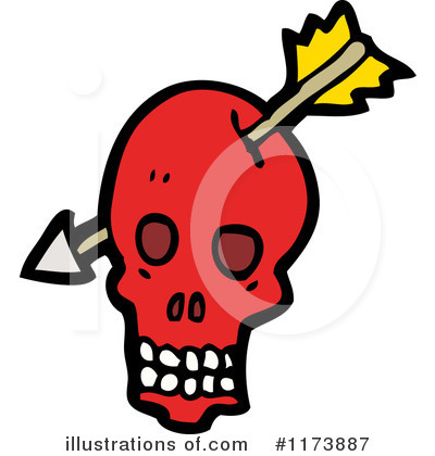 Royalty-Free (RF) Skull Clipart Illustration by lineartestpilot - Stock Sample #1173887