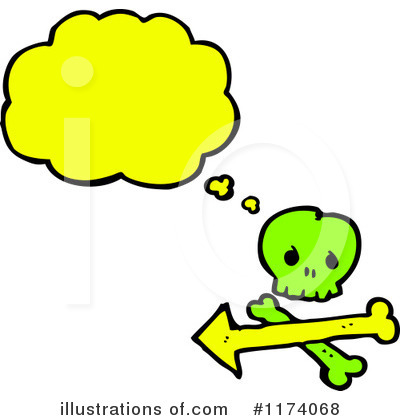 Royalty-Free (RF) Skull Clipart Illustration by lineartestpilot - Stock Sample #1174068
