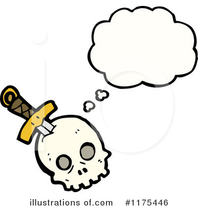 Royalty-Free (RF) Skull Clipart Illustration by lineartestpilot - Stock Sample #1175446