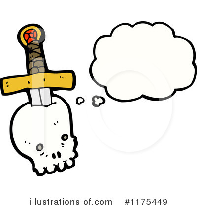 Royalty-Free (RF) Skull Clipart Illustration by lineartestpilot - Stock Sample #1175449