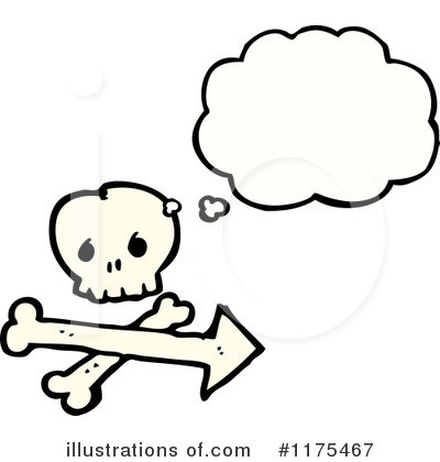 Royalty-Free (RF) Skull Clipart Illustration by lineartestpilot - Stock Sample #1175467