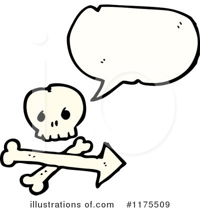Royalty-Free (RF) Skull Clipart Illustration by lineartestpilot - Stock Sample #1175509