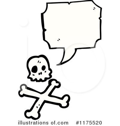 Royalty-Free (RF) Skull Clipart Illustration by lineartestpilot - Stock Sample #1175520