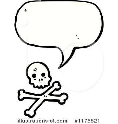Royalty-Free (RF) Skull Clipart Illustration by lineartestpilot - Stock Sample #1175521