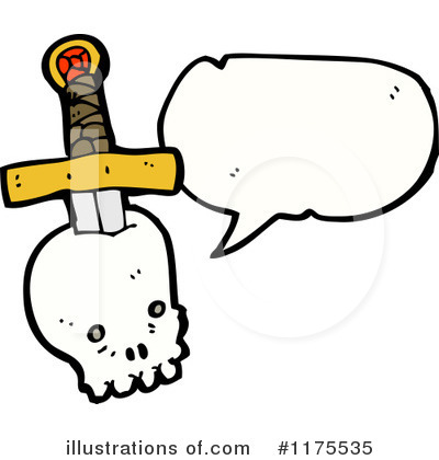 Royalty-Free (RF) Skull Clipart Illustration by lineartestpilot - Stock Sample #1175535